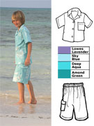 Androsia Camp Shirt - Boy's - Bahamas Souvenir