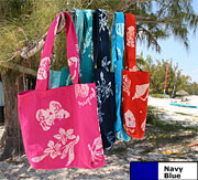 Androsia Canvas Tote Bag - Bahamas Souvenir