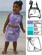 Androsia Halter Top - Young Girl's - Bahamas Souvenir